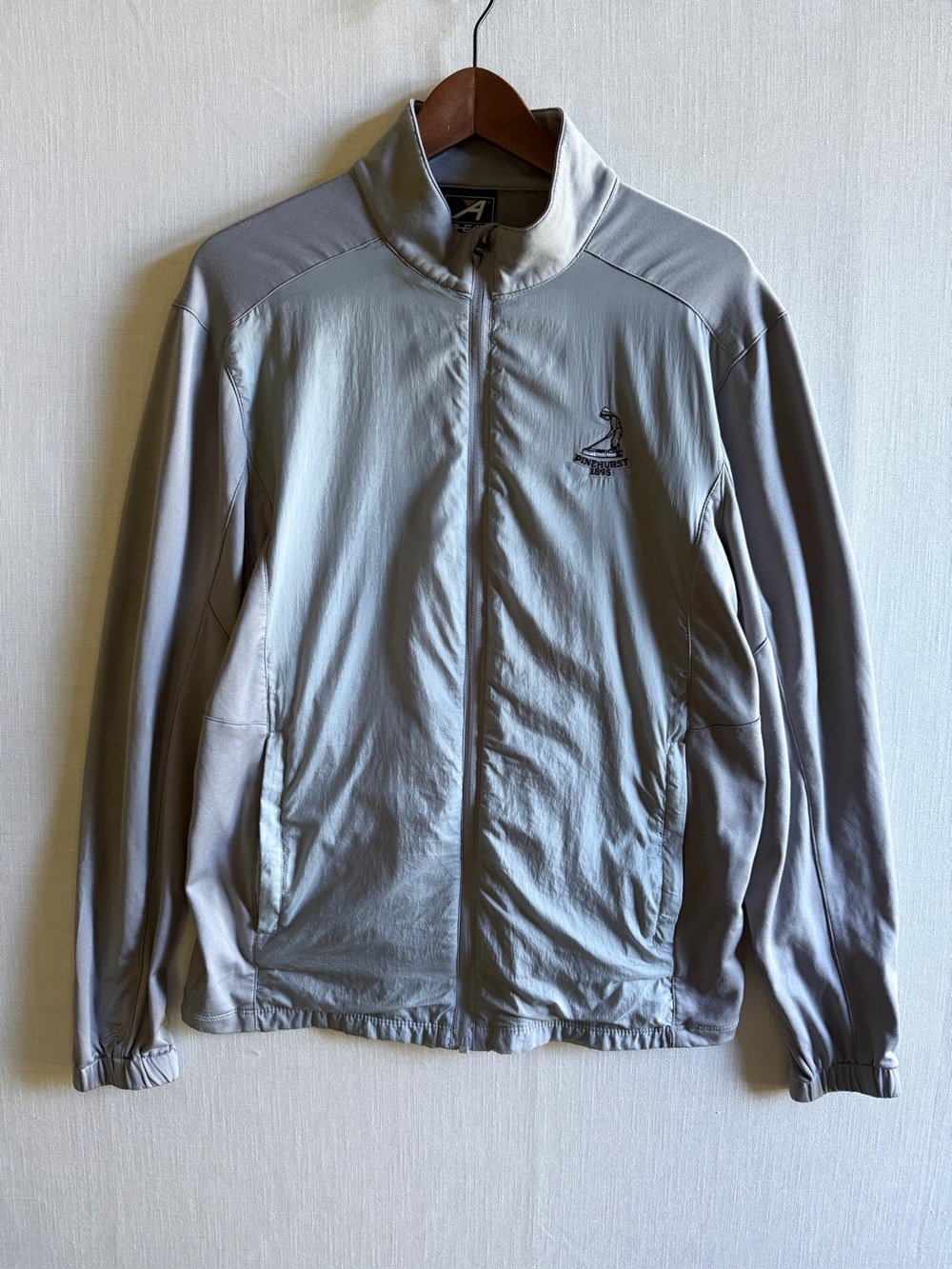 Ahead USA Pinehurst 1895 Golf Full Zip Jacket Fleece Lined Gray Medium Mens/Unis